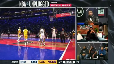 Kevin Hart hosting an ESPN broadcast