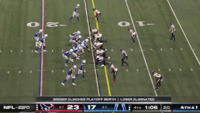 Last minute of Colts-Texans during Week 18