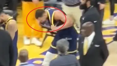 Warriors star Steph Curry ripping his jersey