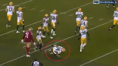 Jonathan Owens on the ground