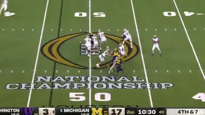 Michael Penix Jr back to pass