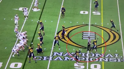 Michigan defensive players point