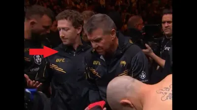 Mark Zuckerberg as part of Alexander Volkanovski's corner at UFC 298