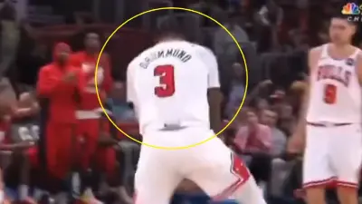 Andre Drummond making a gesture