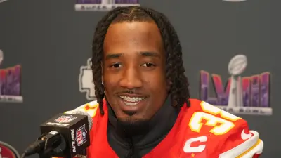 L'Jarius Sneed at a press conference