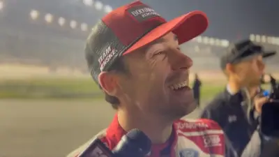Ryan Blaney smiles