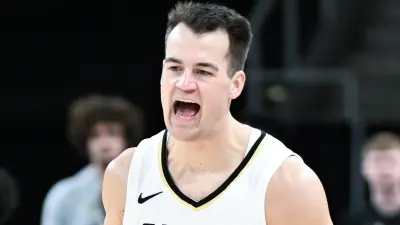 Jack Gohlke celebrates