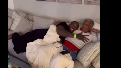 Aroldis Chapman on the couch