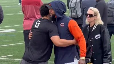 Caleb Williams with Keenan Allen