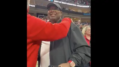 NC State star DJ Burns' dad in the stands