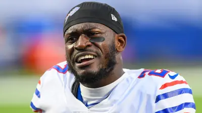Tre'Davious White looking frustrated