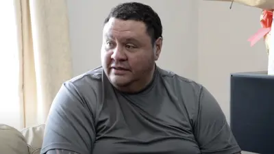 Akebono Taro during an interview