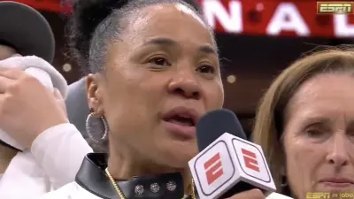 Dawn Staley delivers a speech