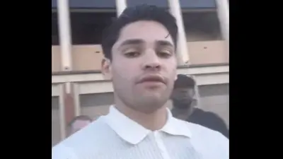 Ryan Garcia talks to the camera