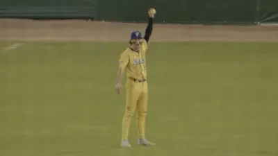 DR Meadows holds up a ball