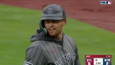 Brandon Nimmo wearing a hoodie