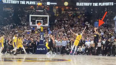 Jamal Murray shoots over Anthony Davis in Lakers-Nuggets Game 2