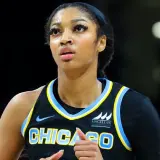 Angel Reese in her Sky uniform