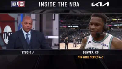 Charles Barkley interviews Timberwolves star Anthony Edwards