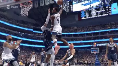Timberwolves star Anthony Edwards dunks on Daniel Gafford