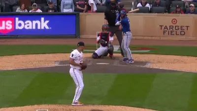 Bobby Witt Jr. batting against the Twins