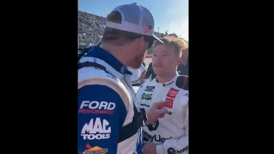 Chris Buescher confronts Tyler Reddick