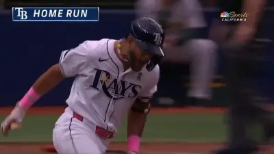Jose Siri hitting a home run