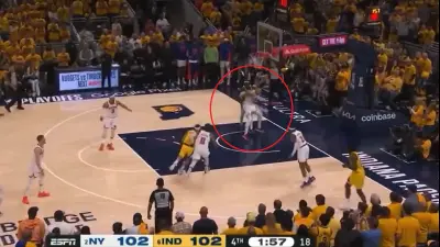 Pascal Siakam holds Hartenstein