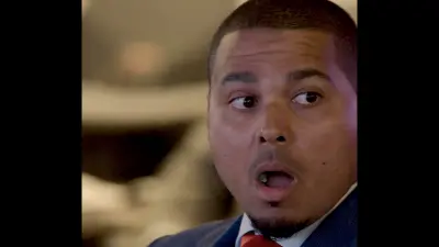Bears GM Ryan Poles looking shocked