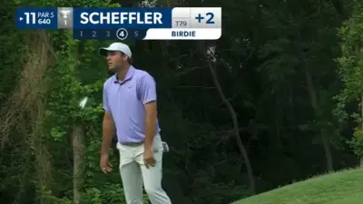 Scottie Scheffler frustrated
