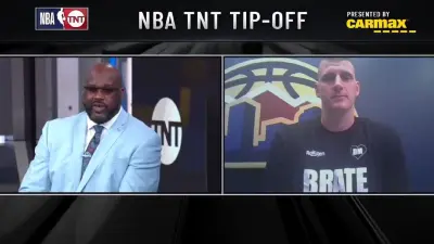 Shaq interviewing Nikola Jokic