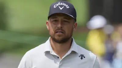 Xander Schauffele on the course