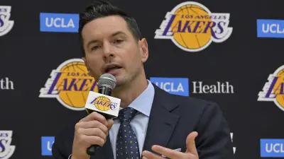 JJ Redick at a press conference