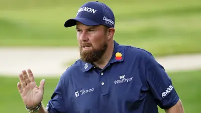 Shane Lowry waves to the gallery