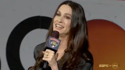 Alanis Morissette singing before Game 7 of the Stanley Cup Final