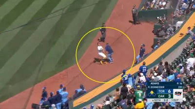 A's and Blue Jays collide