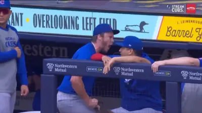 Justin Steele yelling at teammates