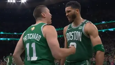 Payton Pritchard with Jayson Tatum