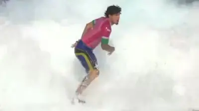 Gabriel Medina on a wave