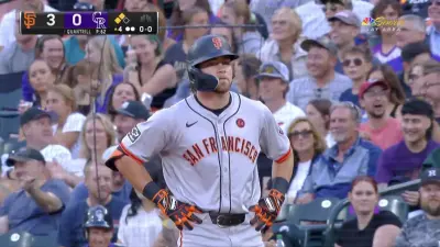 Giants' Brett Wisely looking annoyed