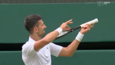 Novak Djokovic plays the violin