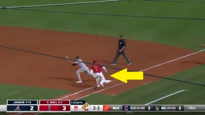 Jo Adell baserunning mistake