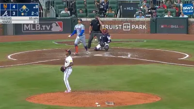 Brandon Nimmo after hitting a home run