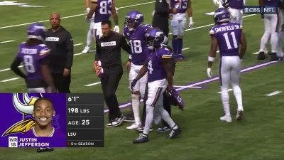 Justin Jefferson leg injury
