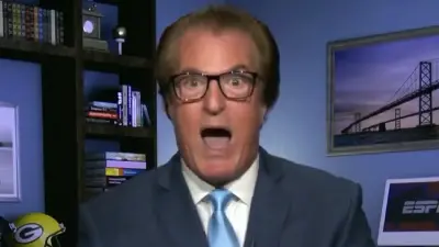 Mel Kiper Jr with his mouth open