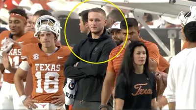 Quinn Ewers on the sideline