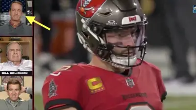 Peyton Manning reacts to a Baker Mayfield interception