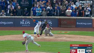 Francisco Lindor hits
