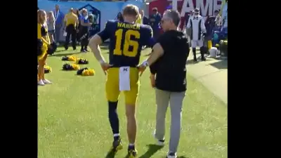 Davis Warren walking away