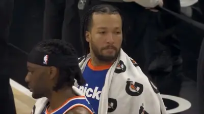 Jalen Brunson looking for Julius Randle after Knicks-Timberwolves game